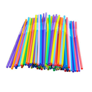 Cocktail straws - extra length, assrt colours 30's