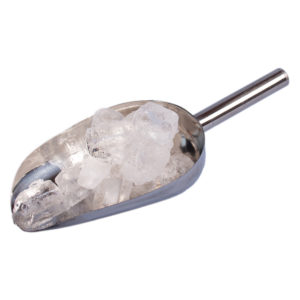 Ice cube scoop -   large  st/steel